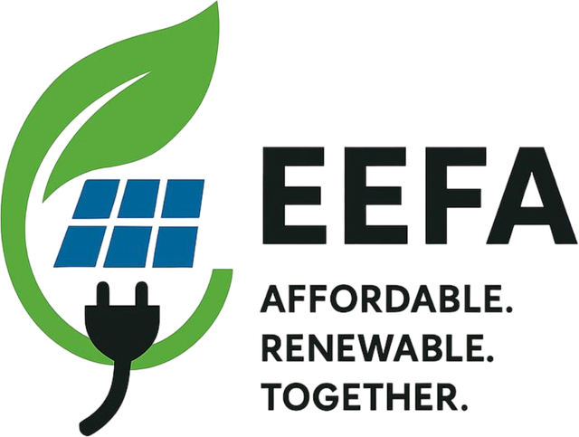 EEFA Logo – Affordable. Renewable. Together.